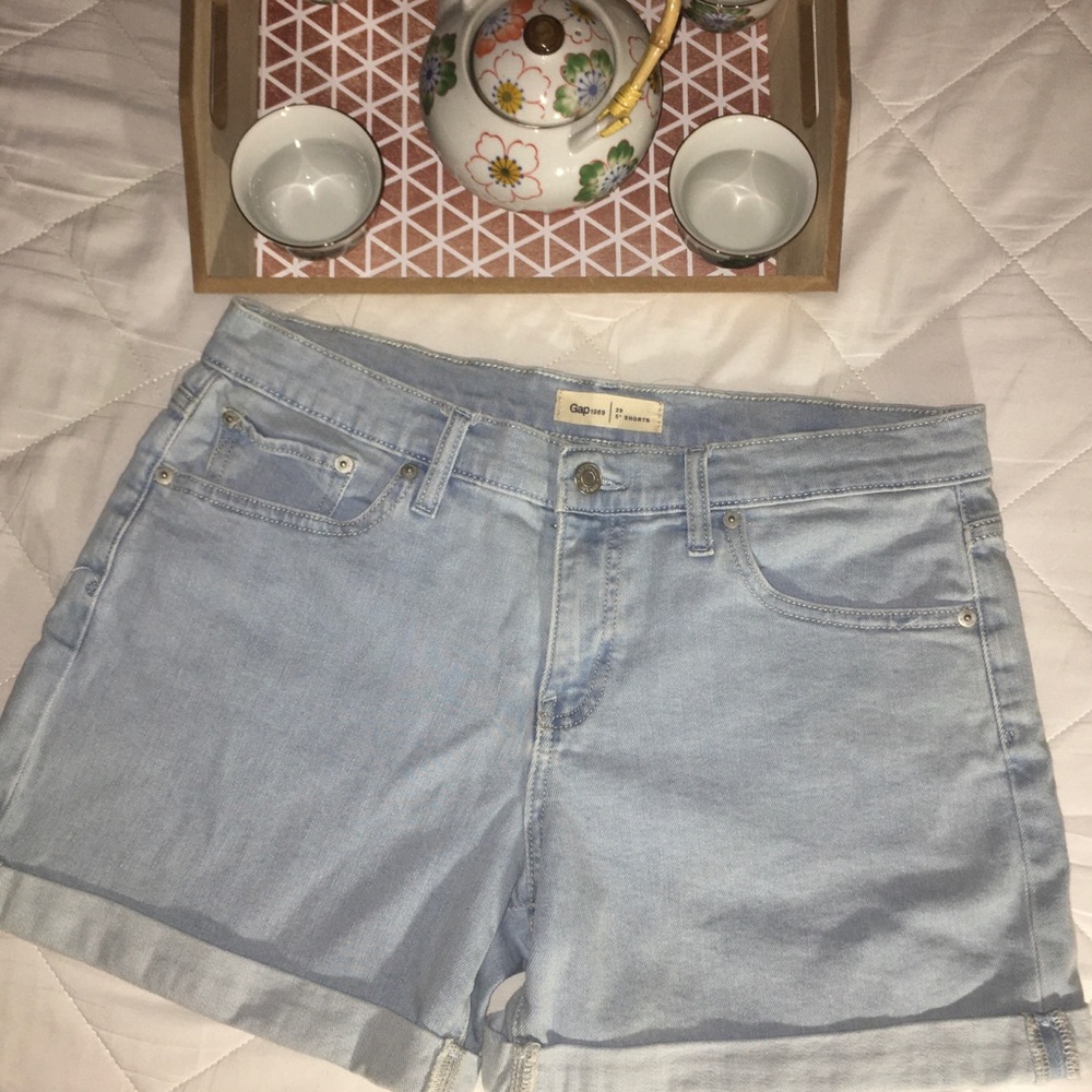 Gap Light Blue Denim Shorts
